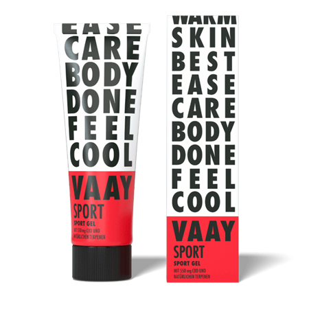 Das regenerierende Sport Gel mit CBD von VAAY.